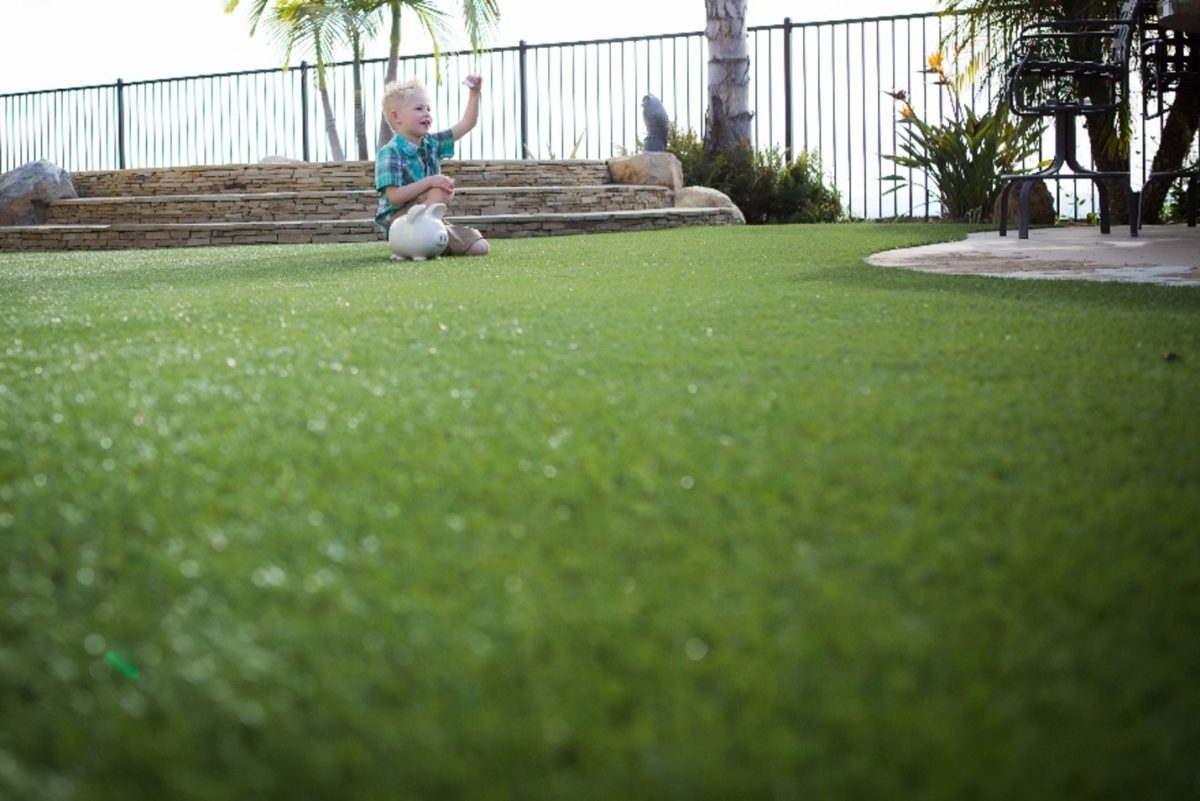 artificial grass with installation