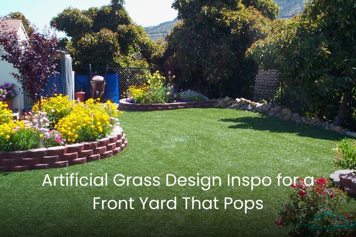 Artificial Grass Design Inspo for a Front Yard That Pops - FieldTurfLandscape 2