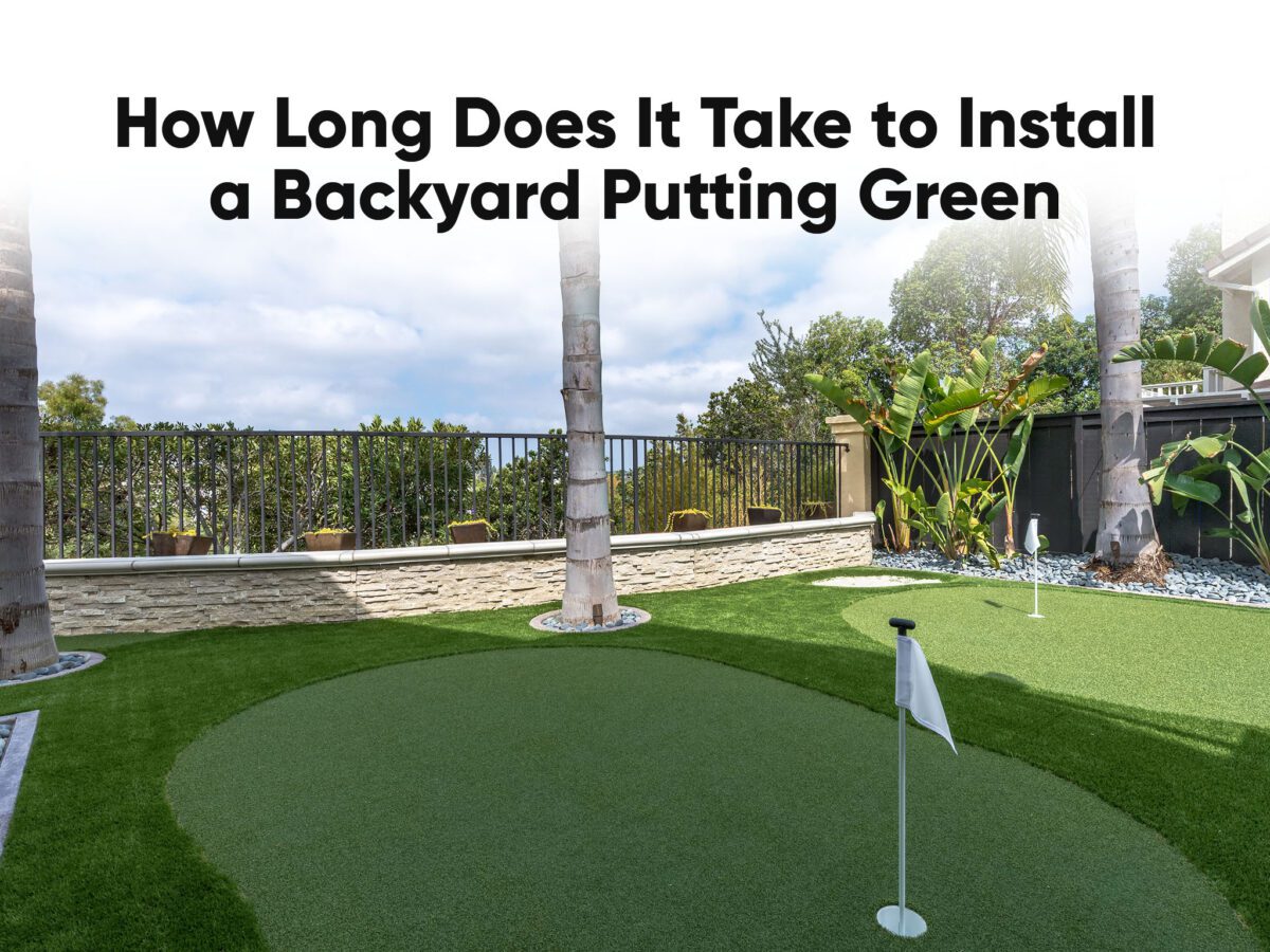 How Long Does It Take to Install a Backyard Putting Green - fieldturf 5