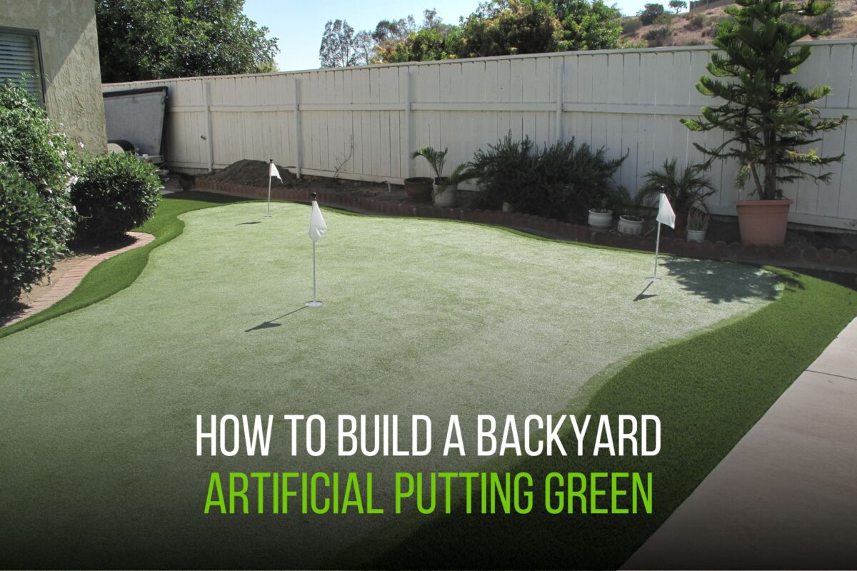 How to Build a Backyard Artificial Putting Green - fieldturf landscape 4